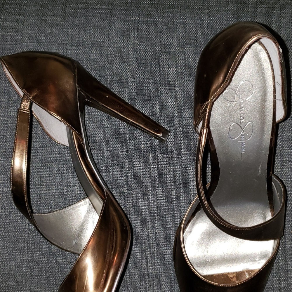 Jessica Simpson peep toe heels